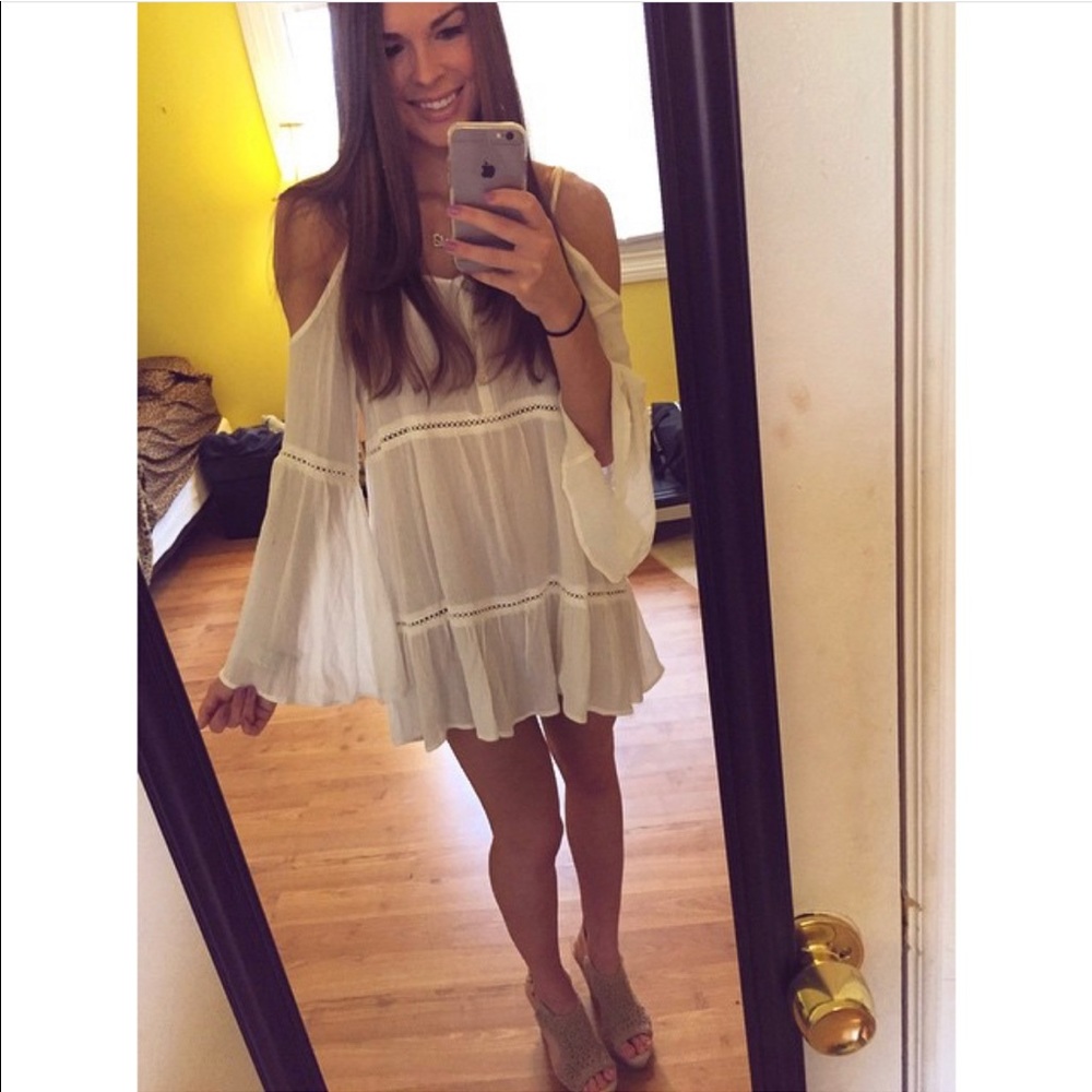 Kendall & Kylie cold shoulder boho dress